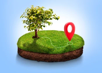 location-symbol-with-land